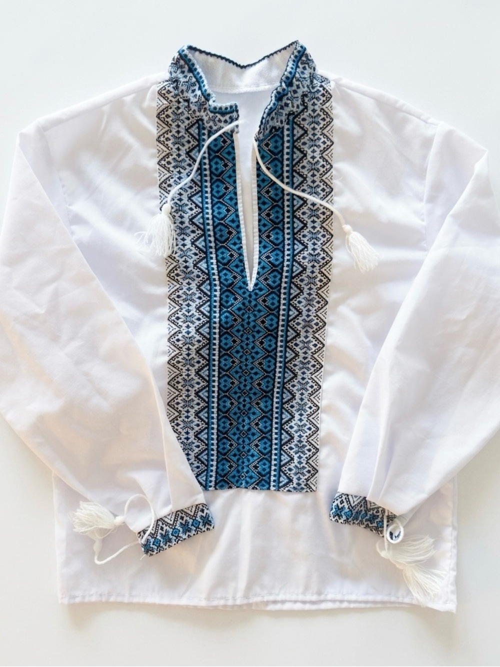 New Kids Ukrainian Vyshyvanka Embroidered Shirt | Size 3-4T
